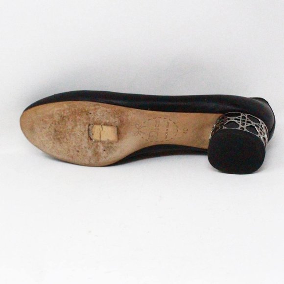 CHRISTIAN DIOR #43097 Black Leather Rounded Loafers (US 10 EU 40) - Picture 8 of 9